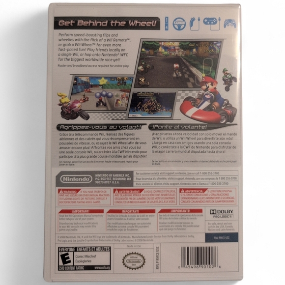 Nintendo Wii Mario Kart Game - White - Picture 3 of 4